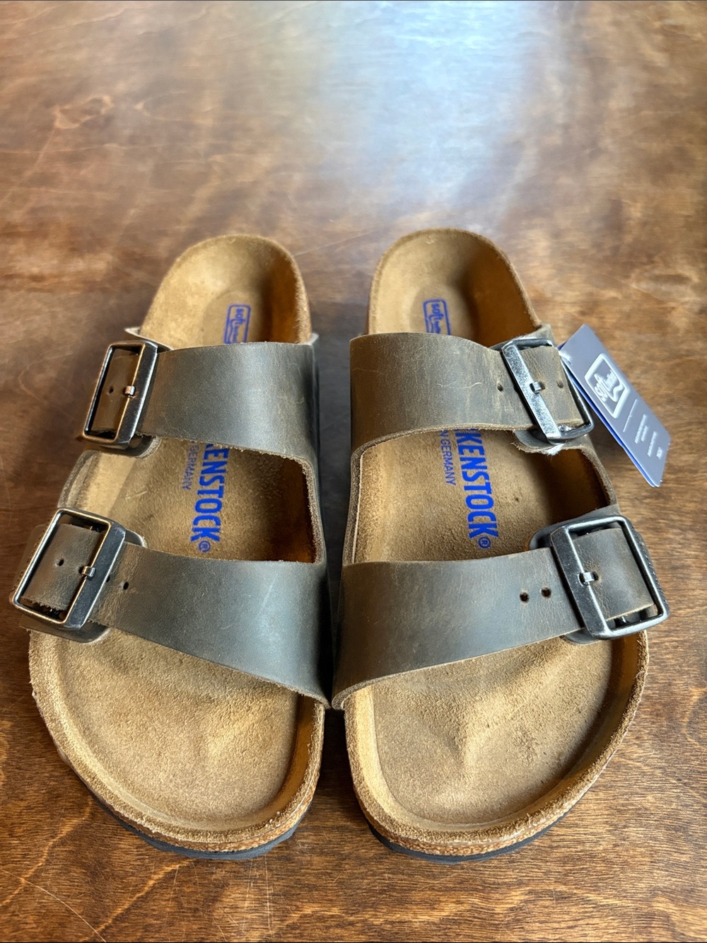 Birkenstock Arizona Soft Footbed Oiled Leather Sandal Size 5 - 5.5  (36) NWT